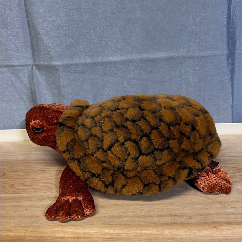 Rainforest Rudy Tabatha Turtle Plush Sea Ocean Beach Brown Plush Turtle Toy - Picture 4 of 7